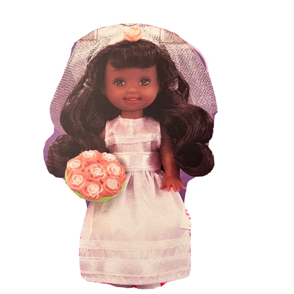 2002 LIL' BRIDE  KELLY CLUB Black AA All Grown Up Barbie & Kelly Friends RARE